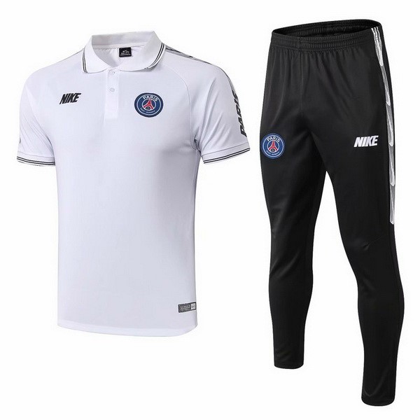 Polo Conjunto Completo Paris Saint Germain 2019/20 Blanco